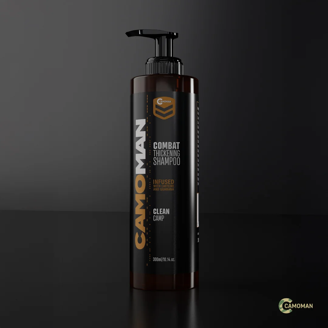 CamoMan Men’s Thickening Shampoo with Caffein and Guarana