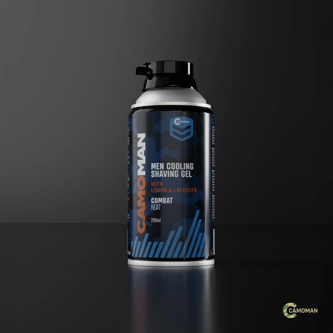 CamoMan Energize Revive Shaving Gel with Guarana and Caffeine Extract (200ml)