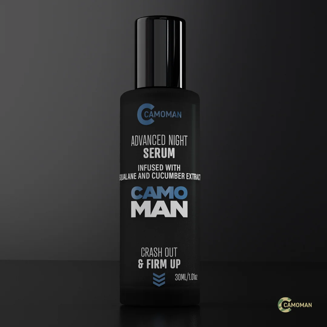 CamoMan Advanced Night Facial Serum with Squalane & Cucumber Extract 30ml